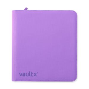 Alternative view of VaultX 12-Pocket Exo-Tec® Zip Binder Just Purple × 12