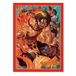 One Piece Official Sleeves Bandai PORTGAS D. ACE & LUFFY