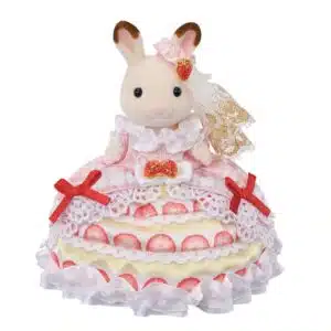 Sylvanian Families Freya's verjaardag set aardbeien cake jurk 5847
