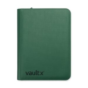 Vault X Premium EXO-TEC Zip Binder 9 Pocket Metallic Green