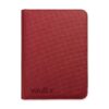 Vault X 9-Pocket Exo-Tec® Zip Binder Metallic Red