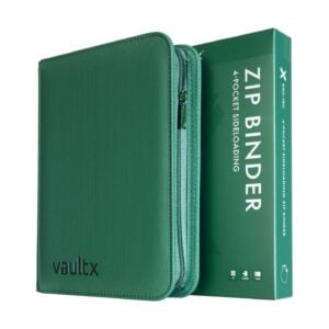 Vault X 4-Pocket Exo-Tec® Zip Binder Metallic Green