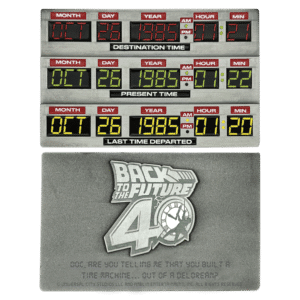 Alternative view of Back to the Future 40th Anniversary Time Circuits Ingot