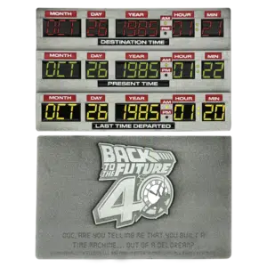 Alternative view of Back to the Future 40th Anniversary Time Circuits Ingot