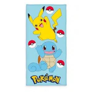 Pokémon Handdoek Pikachu & Squirtle 75 x 150 cm