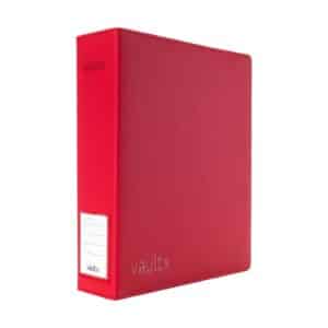 VaultX Large Exo-Tec® Ring Binder Fire Red