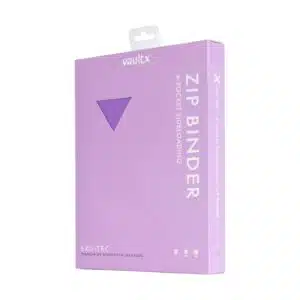 VaultX 4-Pocket Exo-Tec® Zip Binder Just Purple verzamelmap