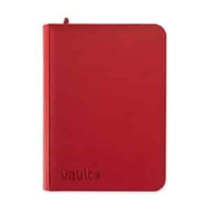 VaultX 9-Pocket Exo-Tec® Zip Binder Rood - Fire Red