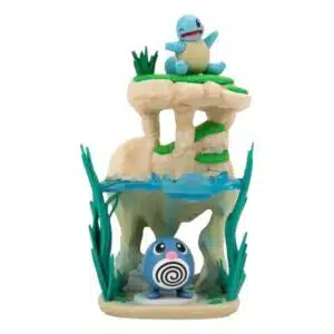 Pokémon Select Shoreside Lake Environment Pack Squirtle Poliwag Figure Set