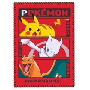 Pokémon - Pikachu, Mewto en Charizard Polarfleece Deken (100x140cm) Lekkere zachte polar fleecedeken