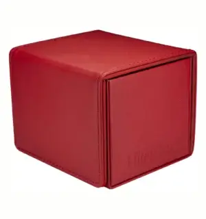 Ultra PRO Alcove Edge Deck Box (Rood), biedt ruimte aan en beschermt tot 100 kaarten van standaardformaat.