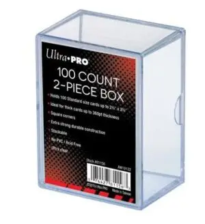Ultra Pro - 2-delige Storage Box voor 100 kaarten  - Clear