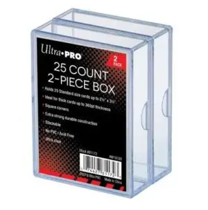 Ultra Pro - 2-delige Storage Box voor 25 kaarten - Clear (2 Boxen)