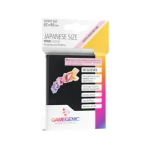 Gamegenic Japanese Size Prime Sleeves Black