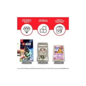 evoretro Adjustable Easel Stand 6-Pack Compatible with Video Game Cases