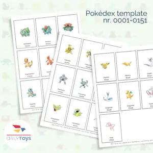 Printable download Pokemon Pokedex 151 Binder