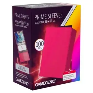 Gamegenic Standard Size Prime Sleeves Rood (100)