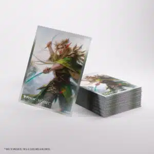 Alternative view of Magic: The Gathering | The Hobbit Premium Art Sleeves Thranduil Sindarin Liege
