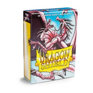 Dragon Shield Pink Matte Japanese Size Sleeves 60 stuks - Afbeelding 3
