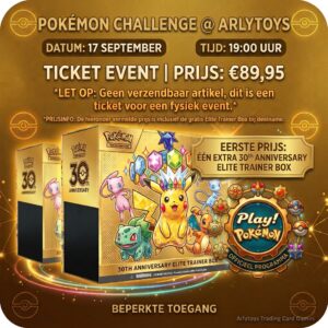 TICKET POKÉMON CHALLENGE SEPTEMBER @ ARLYTOYS! - Afbeelding 3