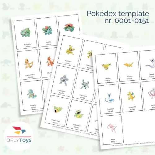 Printable download Pokemon Pokedex 151 Binder